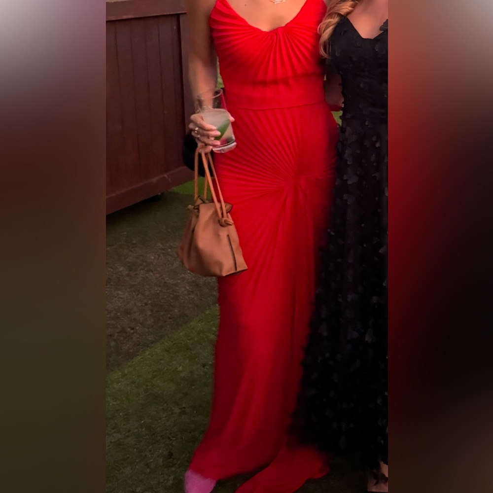Georgia Hardinge the red dazed maxi dress